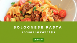 Order Spizza's Bolognese Pasta on CaterSpot