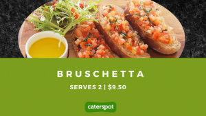 Order Spizza's Bruschetta and many other side dishes on CaterSpot