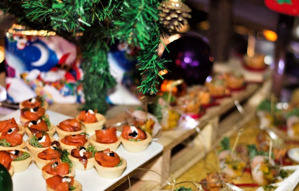 Christmas Cocktail Party Catering- Oh's farm canapés